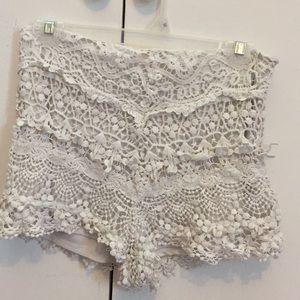 Crochet shorts